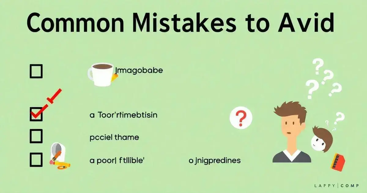 Common Mistakes to Avoid