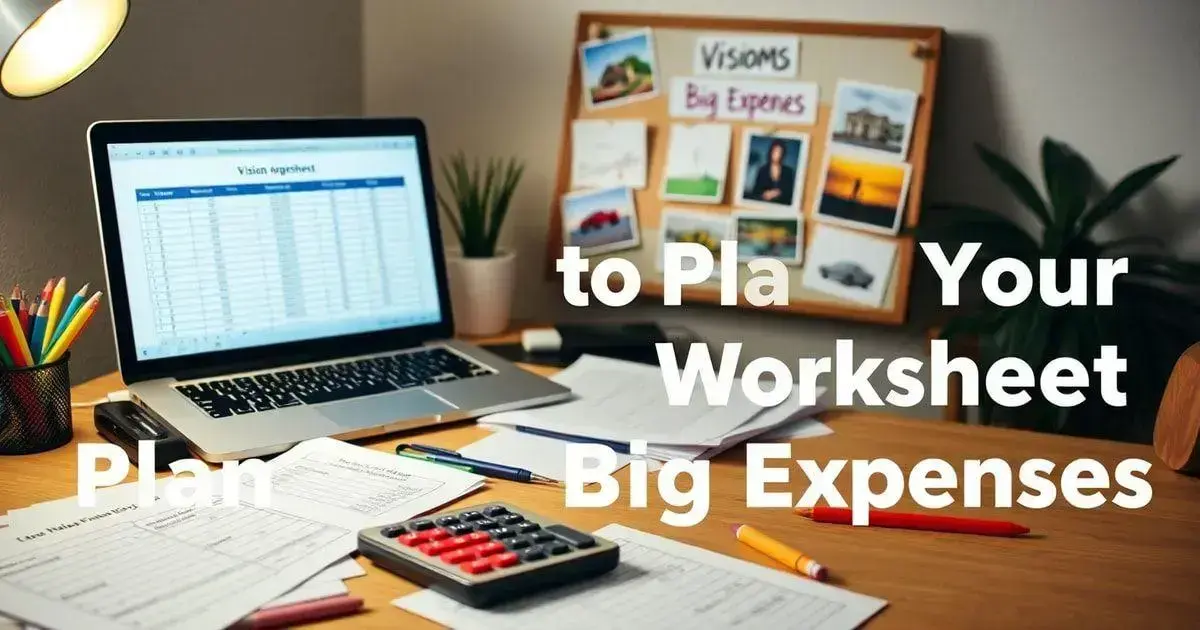 Using Your Worksheet to Plan for Big Expenses